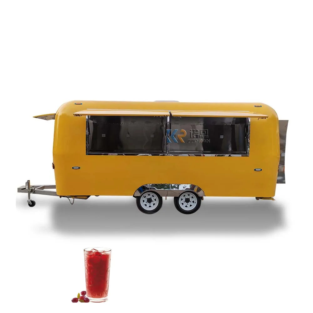 DOT CE Approved Concession Stand Food Trailer For Sale In EU Market Mobile Catering Food Cart Hot Dog Burger Trailer