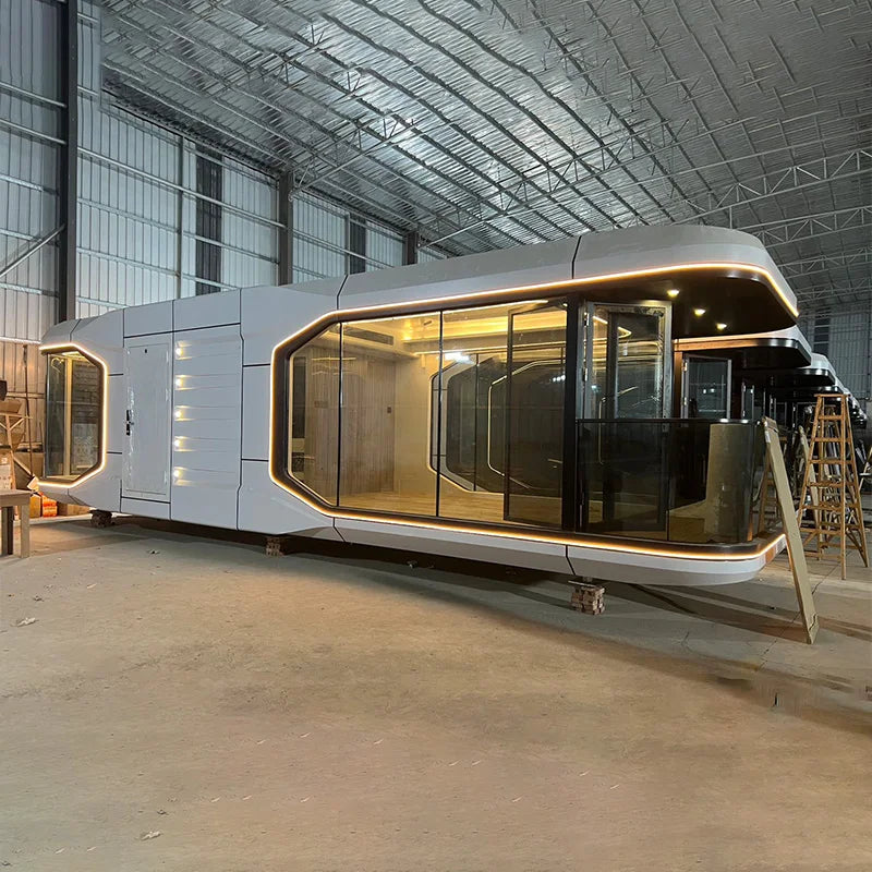 Tiny House Container Homes 20ft Prefab Shipping Extendable Tiny House Home Prefabricated Container Prefab Housecapsule Hotel