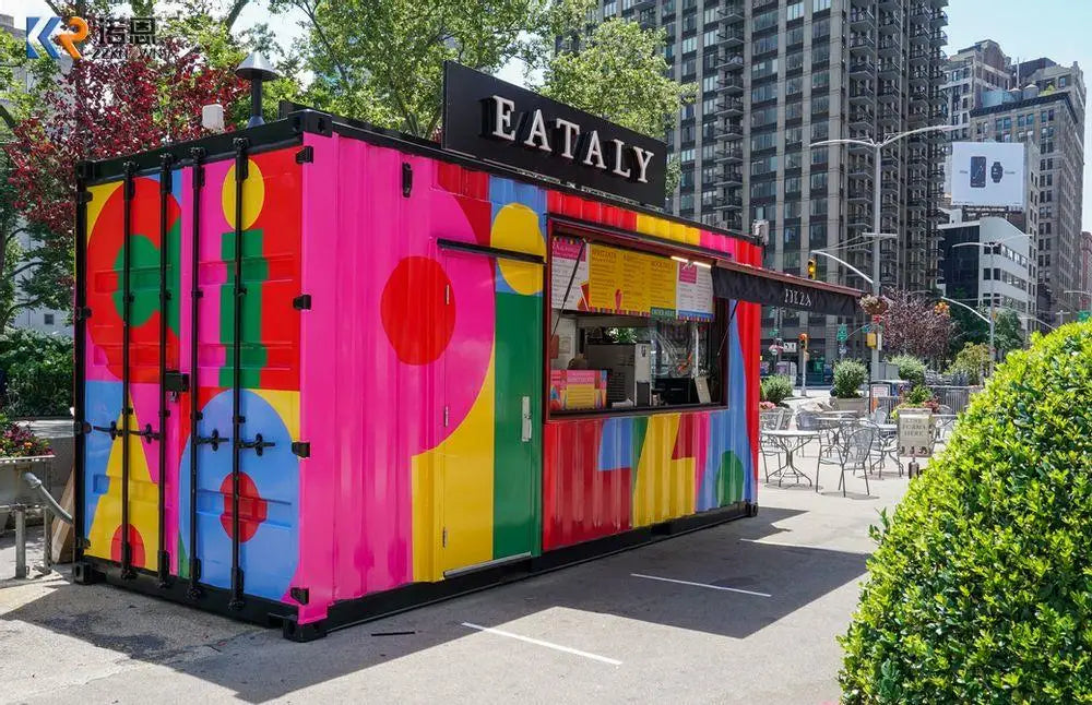 China Prefab Folding Container Coffee Shop Price Expandable Container Restaurant Kiosk Container Cafe Bar