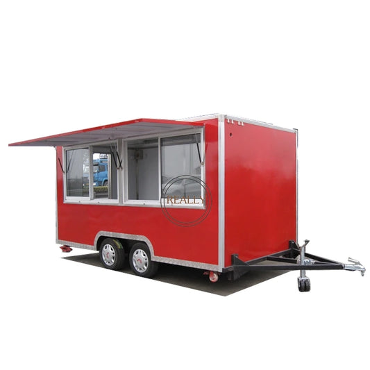 OEM Australian Standard Mobile Food Trailer Mobile Stainless Steel Coffee Vending Kiosk Customized Food Cart Van