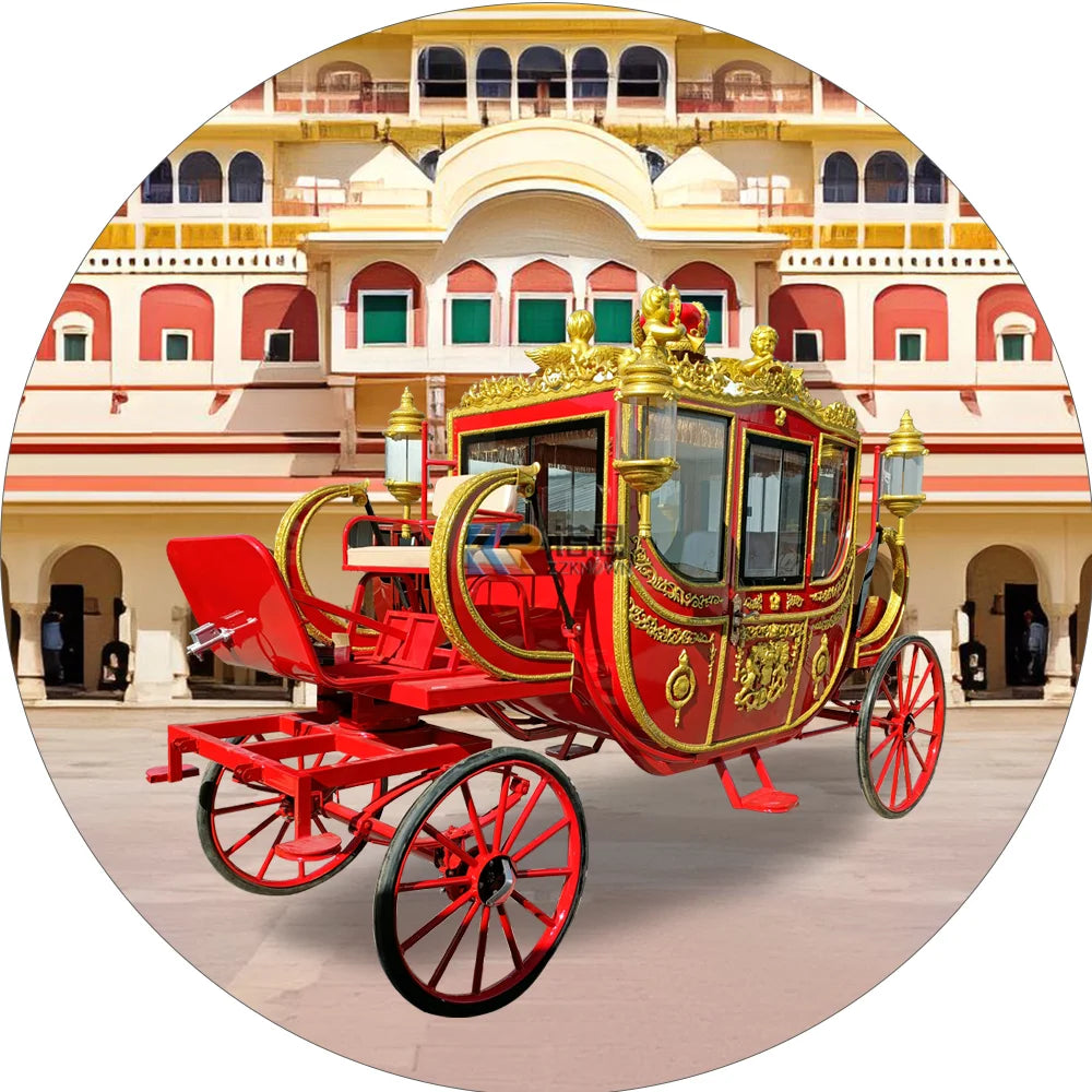 Fabricante de carruajes de caballos Victoria Wedding Royal Horse Carriage en venta Carruaje de caballos eléctrico tirado por caballos