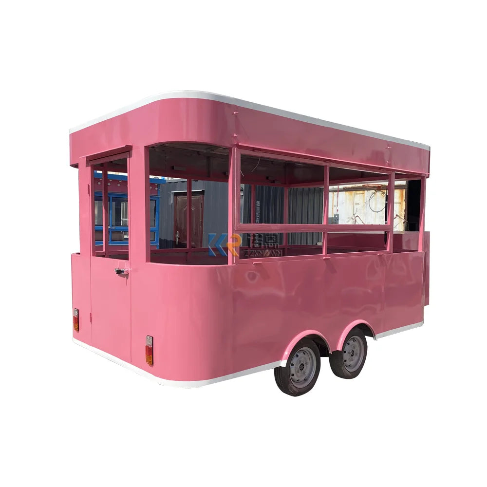 Factory Price High Quality Mobile Snack Dinner Fast Food Cart Food Truck Trailer Fast Food Truck With Full Kitchen