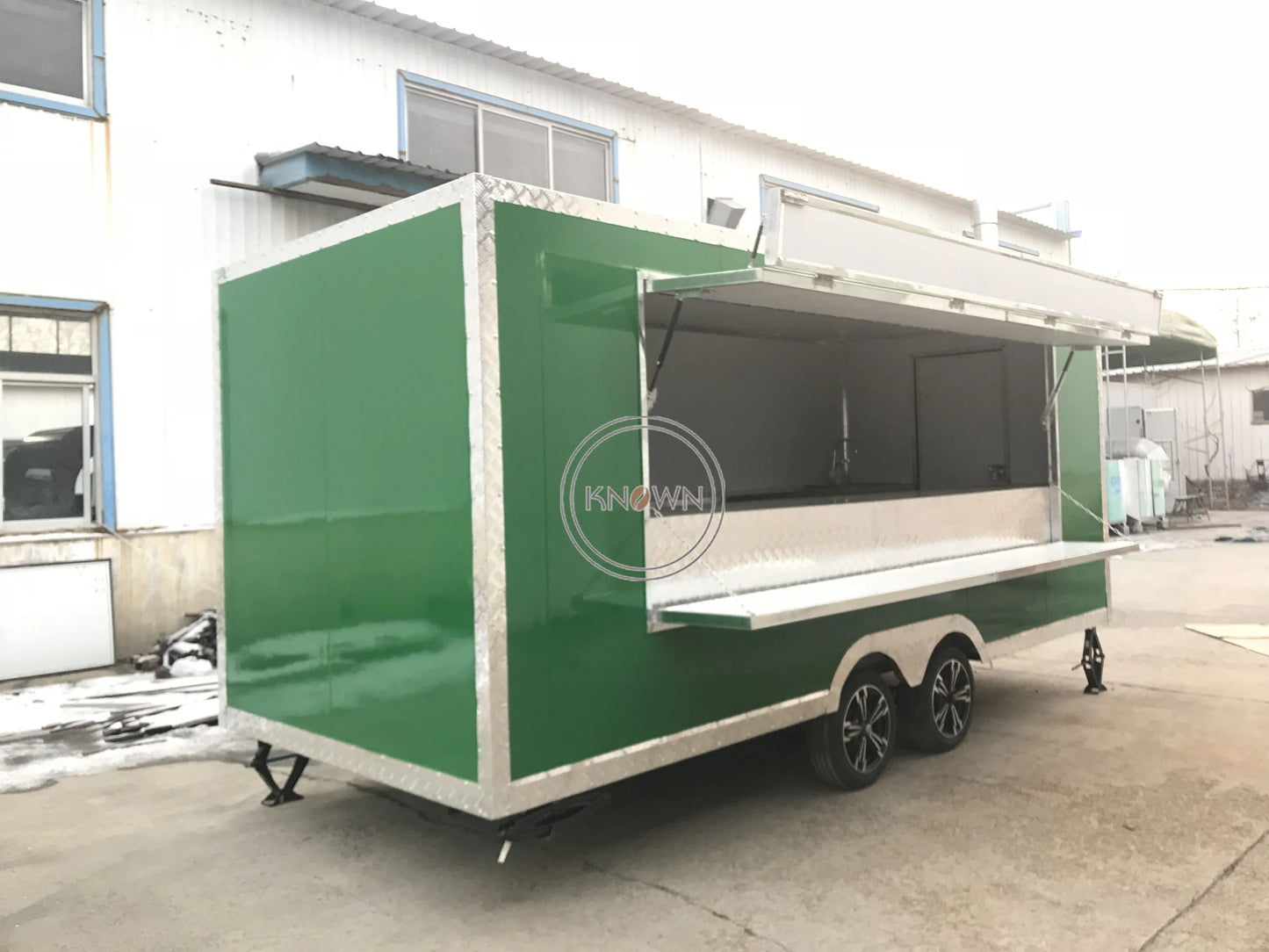 OEM Street Mobile Food Trailer Fast Hot Dog Truck with Kitchen Cooking Equipment Customized Ice Cream Vending Van