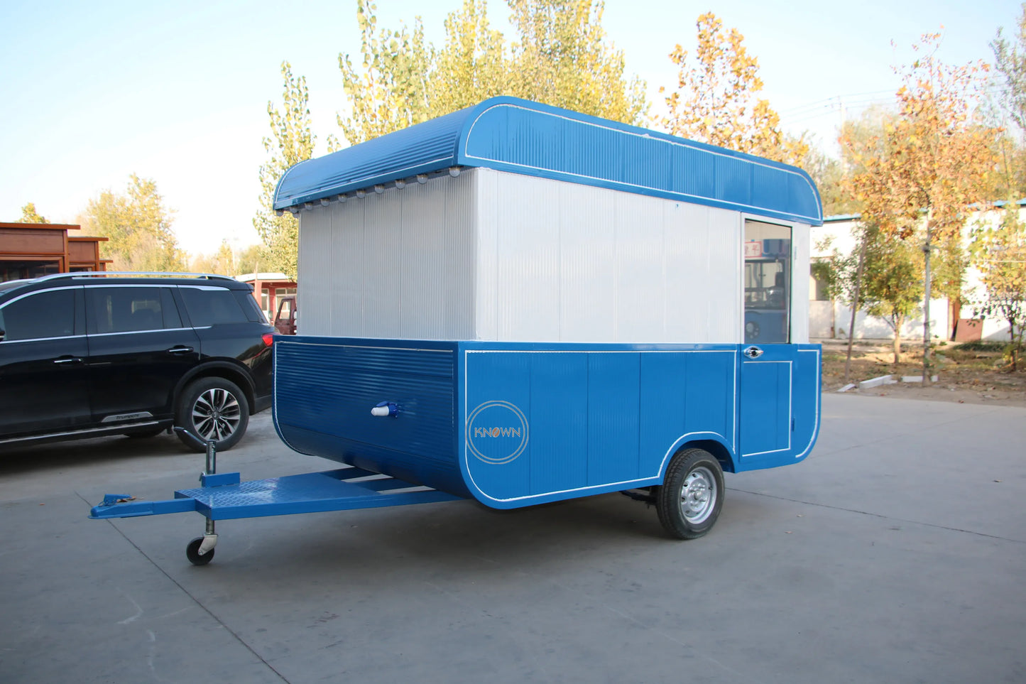 Mobile Iced Coffee Truck Fully Equipped Refrigerator Restaurant Car Custom BBQ Pizza Fast Food Trailer with Full Kitchen