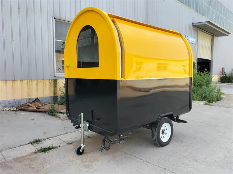 Street Food Trailer for Sale Europe Coffee Van Catering Cart Burgers Fries Ice Cream Cart BBQ Mobile Food Truck