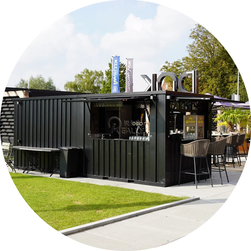 Pop-Up Coffee Shop 9ft 16ft 19ft Folding Foldable Movable Portable Moving Rental Self Storage Containers House In USA