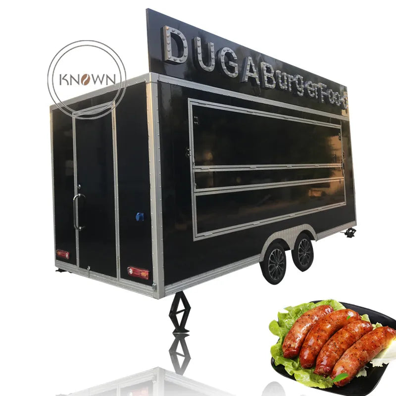 2023 Food & Beverage Factory Catering Food Truck For Sale Cart Europe Standard Street Mobile Food Kiosk