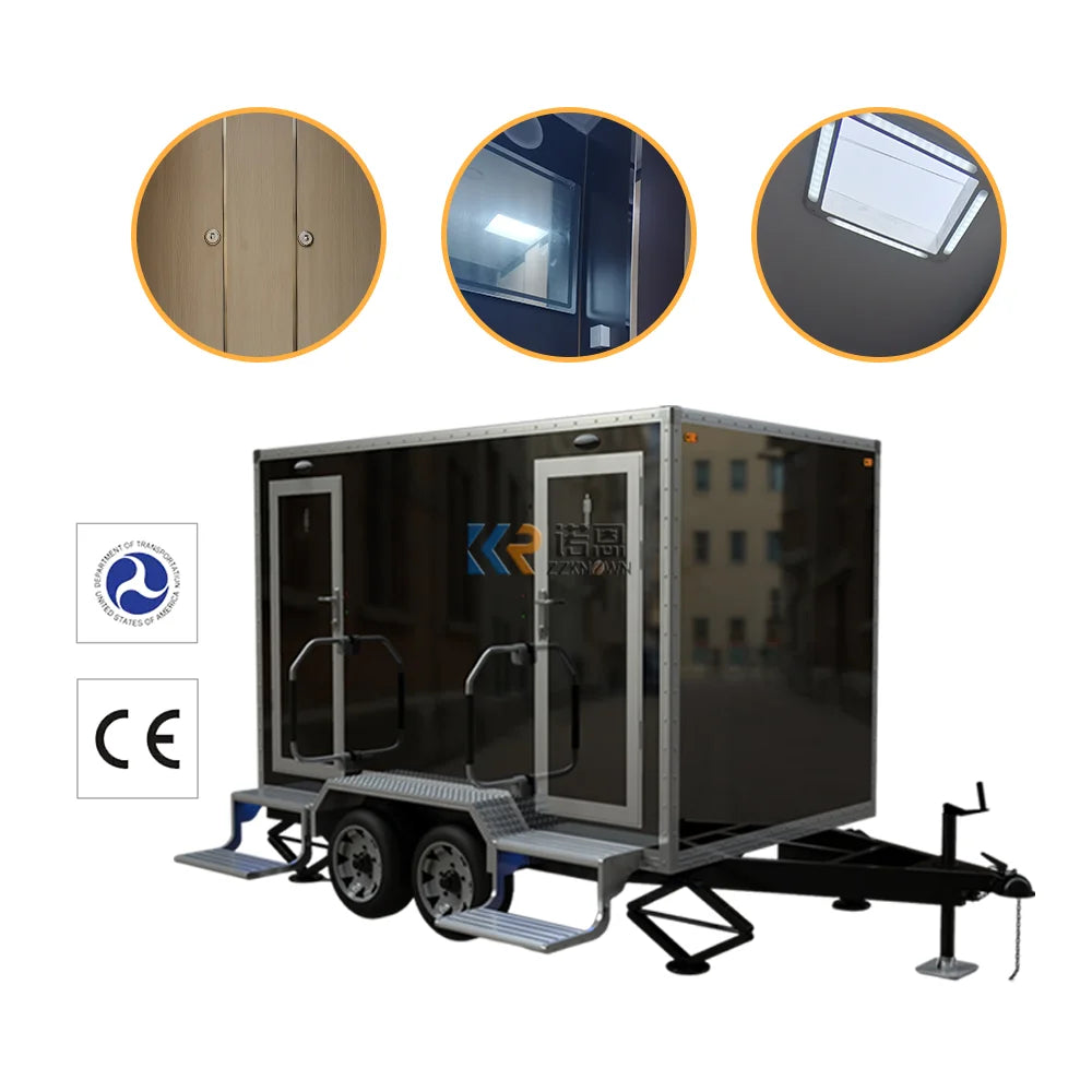 Trailer Prefab Prefabricated Bio Container Showers Portable Toilet Shower Room House Luxury Restroom Mobile