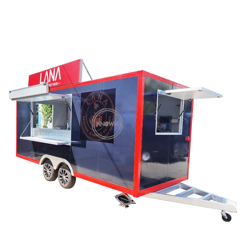 Mobile Food Truck Vintage Fast Food Trailer Mobile Bar Drink Coffee Shop Truck Trailer Food Cart