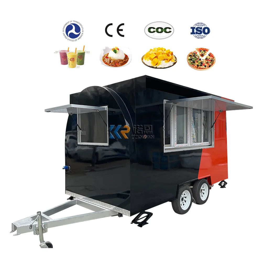 Concession Coffee Food Trailer Hot Dog Carts Mobile Food Cart Catering Trailers