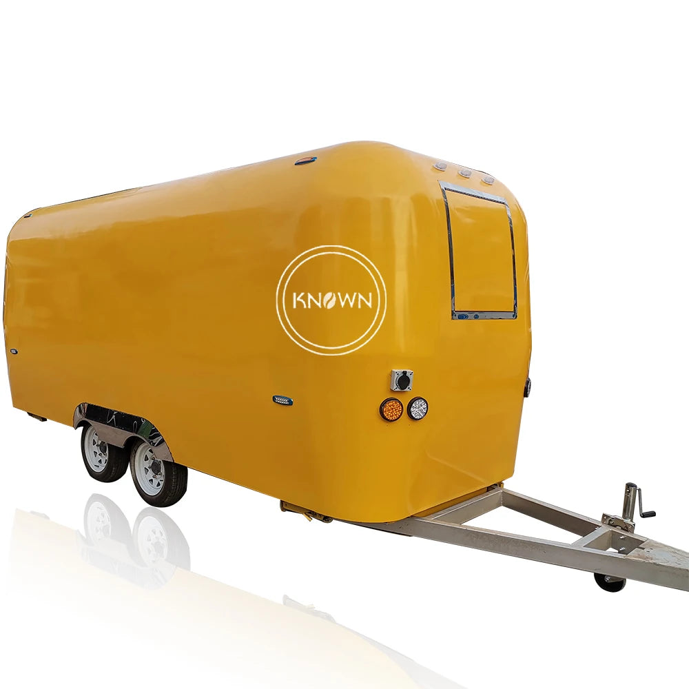 Los carros de comida móviles más vendidos Airstream, remolque de comida para concesión de perritos calientes de acero inoxidable, camión de comida remolcable a la venta