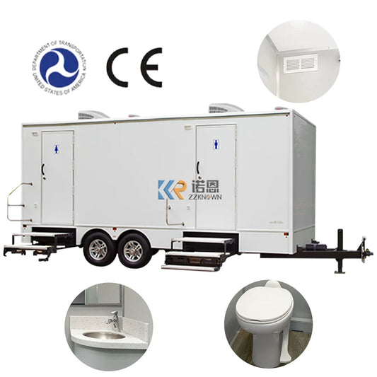 2023  Outdoor Vip Mobile Luxury Portable Car Bathroom Toilets Shower Manufacturers Outside Restroom Trailer