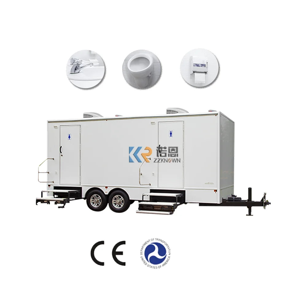 2023 Outdoor Public Portable Mobile Toilet Restroom On Site Trailers Restroom Trailer With Shower