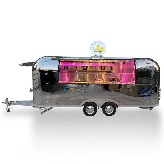 2023 Color High Quality Mobile Food Trailer Ice Cream Hot Dog Cart Food Truck Mobile Bar Trailer Airstream Food Truck