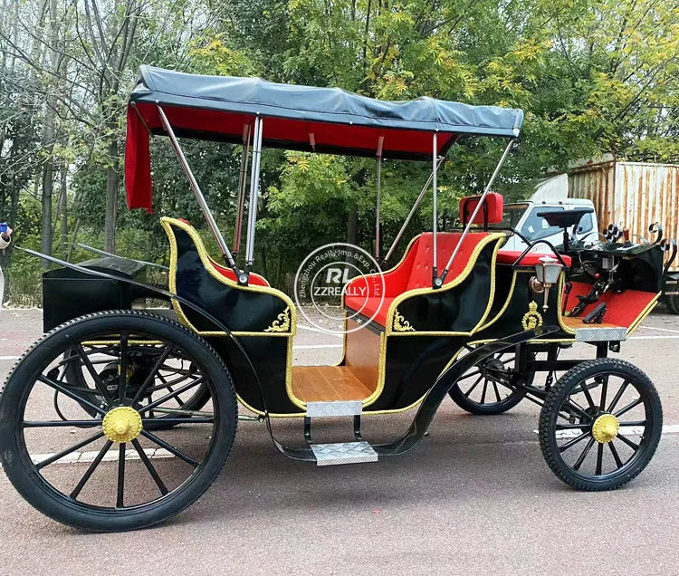 Sightseeing victoria carriage Electric carriage Special transportation Wedding sightseeing carriage Factory price horse carriag