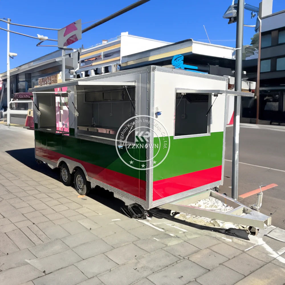 2024 Mobile Bar Trailer Mobile Food Trailer Food Truck With CE Fully Equipped Food Trailer