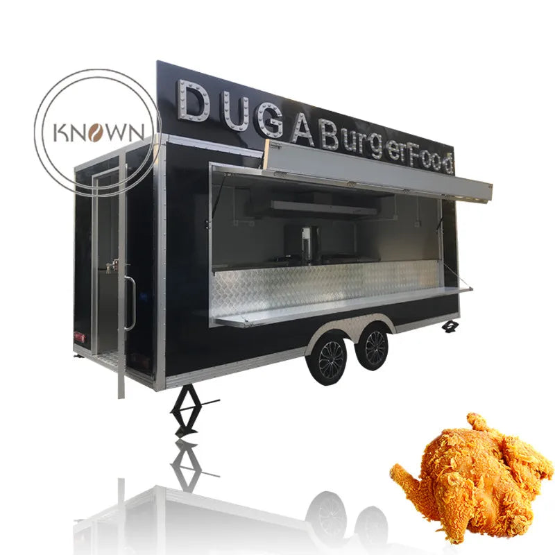 2023 New Food Trucks Used For Sale Gasoline Truck Horse Box Trailer Fully Equipped Ice Cream Coffee Fast Food Truck