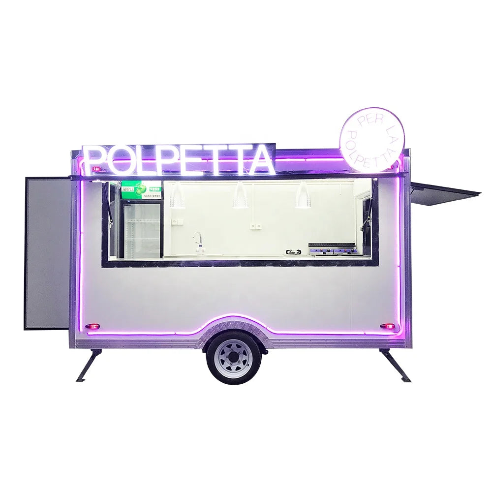 China Made Mobile Fast Food Caravan Food Concession Trailer Design