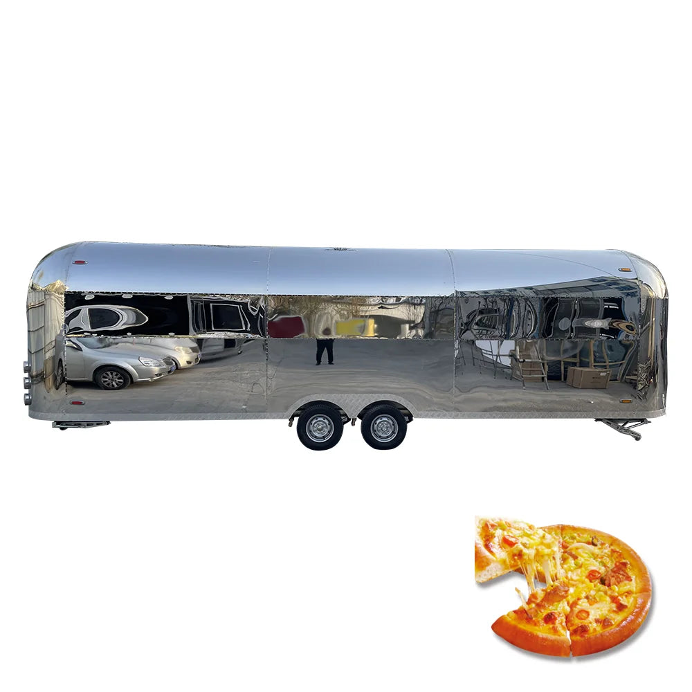 Airstream BBQ Food Truck Trailer Fully Equipped Food Trailer USA Standard Food Truck with Full Kitchen