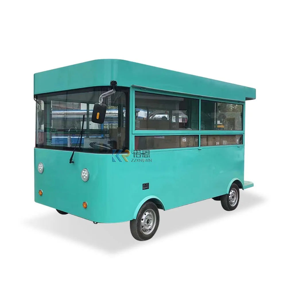 2023 Full Equipped Food Truck with DOT CE  Electric Fast Mobile Food Cart Mobile Kitchen Restaurant Ice Cream Vending Van