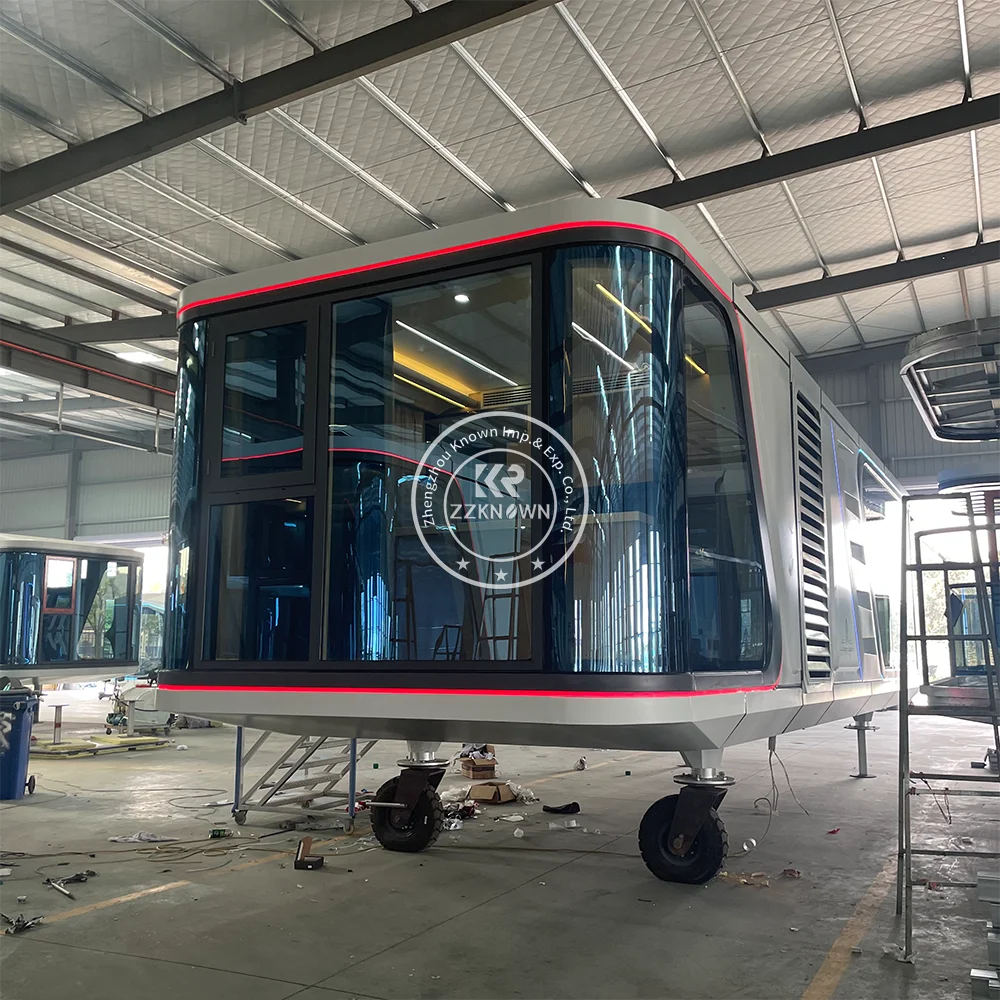 2024 38 Square Foot Mobile Capsule House New High Quality Prefabricated Expandable Demolishable Home High End Living