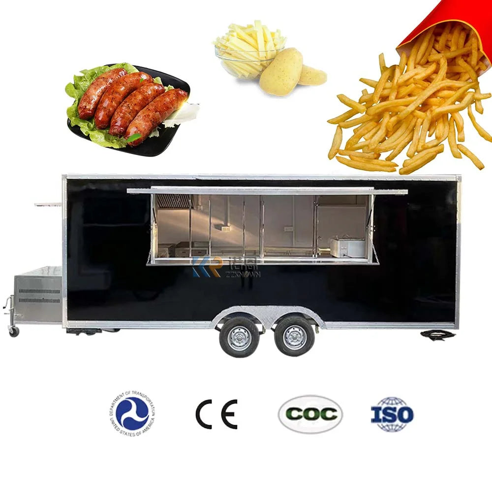 Transport  Freezer Manufacture Food Truck  Street Mobile Kitchen  Ice Cream Cart Mobile  Professional Mobile  Snack Food Trailer