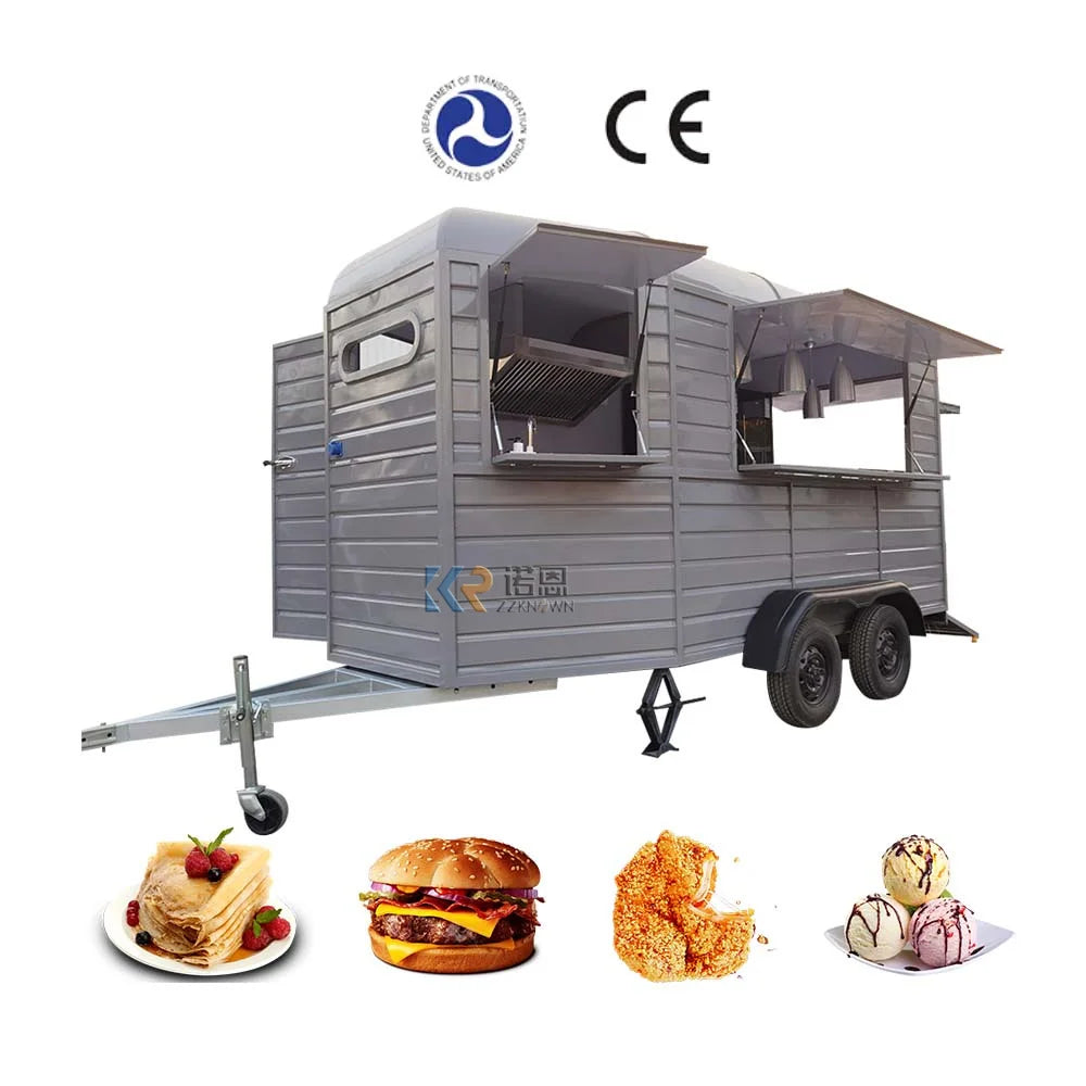 Wholesale Price Mobile Hotdog Food Trucks Mobile Ice Cream Food Truck Trailer Crepe Food Cart for Sale Frozen Car Italy Kingdom