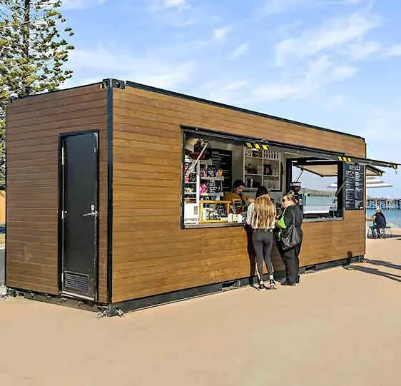 Customized Cheap 20ft Container Coffee Shop Outdoor Store