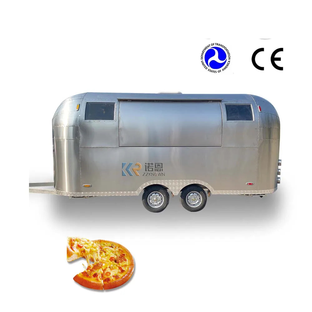 Stainless Steel Fast Food Trailer Mobile Food Truck For Sale American Standard Food Trailer With DOT