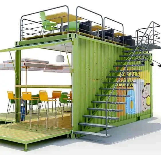 Customized Container With Floor Modular Coffee Shop Container Bar