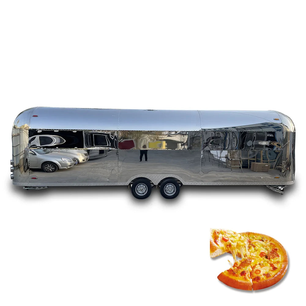 Mobile Food Truck Dining Car Food Trailer For Europe Vendors Hotdog Food Truck With Full Kitchen