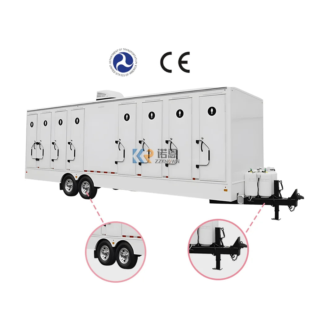 2023 Mobile Trailer With Camping Travel Trailer Caravan With Air Conditioner Toilet And Shower Bathroom Trailer