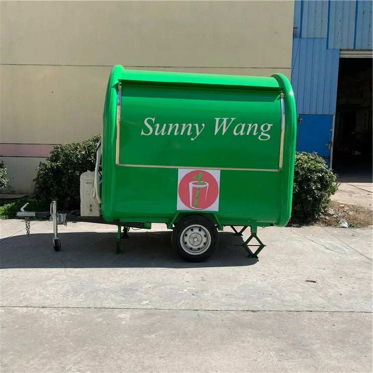 OEM 2.2m long mobile concessions trailers catering trailer mobile food truck fast food van for sale