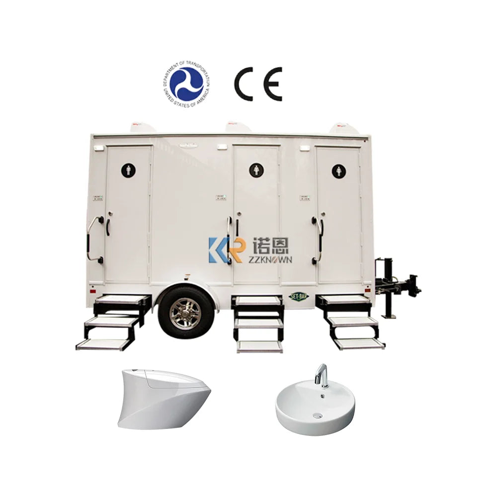 Portable Toliets Luxury Portable Toilet TrailerMobile Toilet Car Carrier Trailer Restroom Trailer