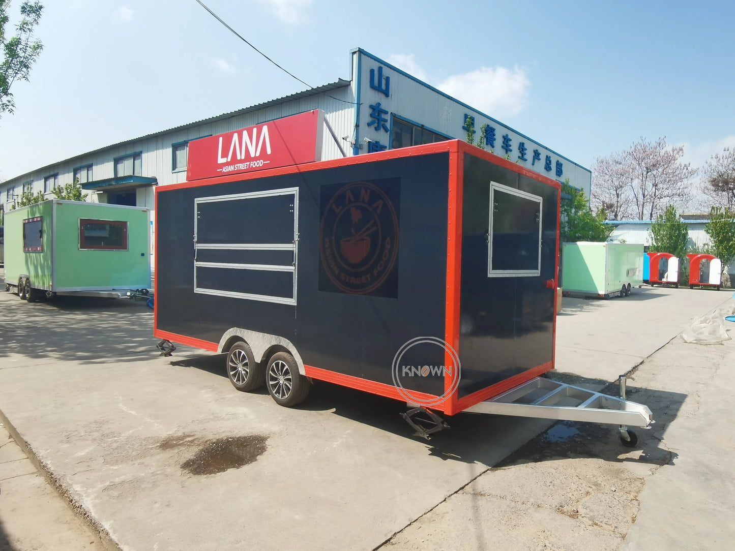 OEM Outdoor Mobile Snack Food Trailer Street Vending Kiosk Pizza BBQ Food Cart China Factory price Food Truck For Sale