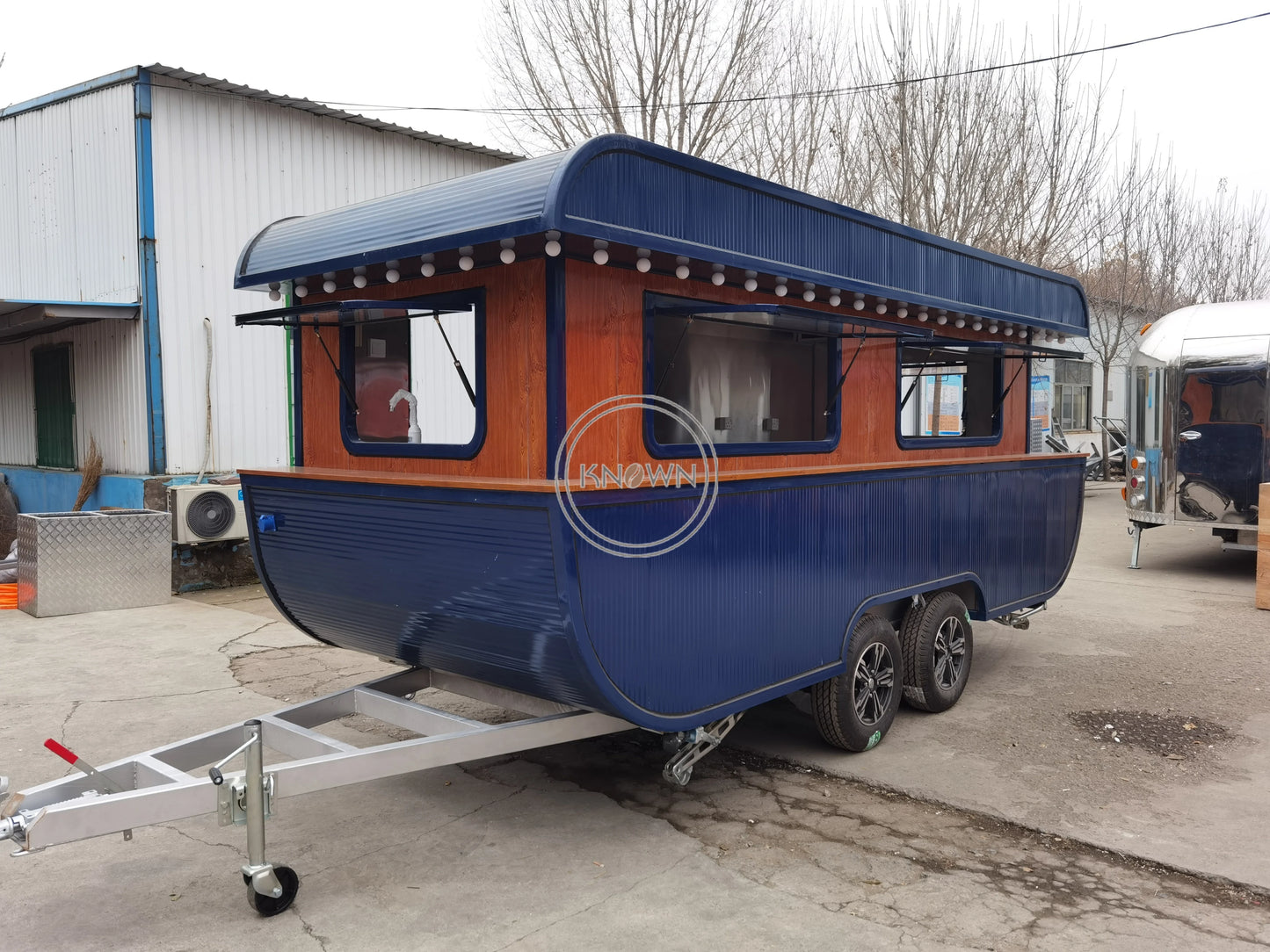 2023 Mobile Fast Food Truck 5m Snack Food Dining Cart Trailer Customized Hot Dog Ice Cream and Coffee Cart Trailers