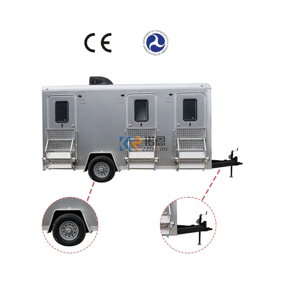 2023 Restroom Trailer With DOT CE Small Trailer Homes Prefab Toilet Container House Temporary Mobile Toilet