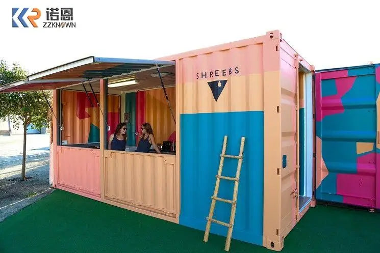 Modern Designed Mobile Modular House Shipping Container Bar Fast Food Kiosk