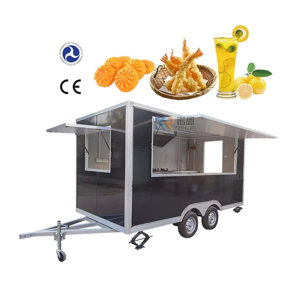 Remolque de comida El camión de comida Airstream Tuk Tuk más popular a la venta en EE. UU. Máquina expendedora de alimentos Planta de procesamiento de frutas Carritos de fruta