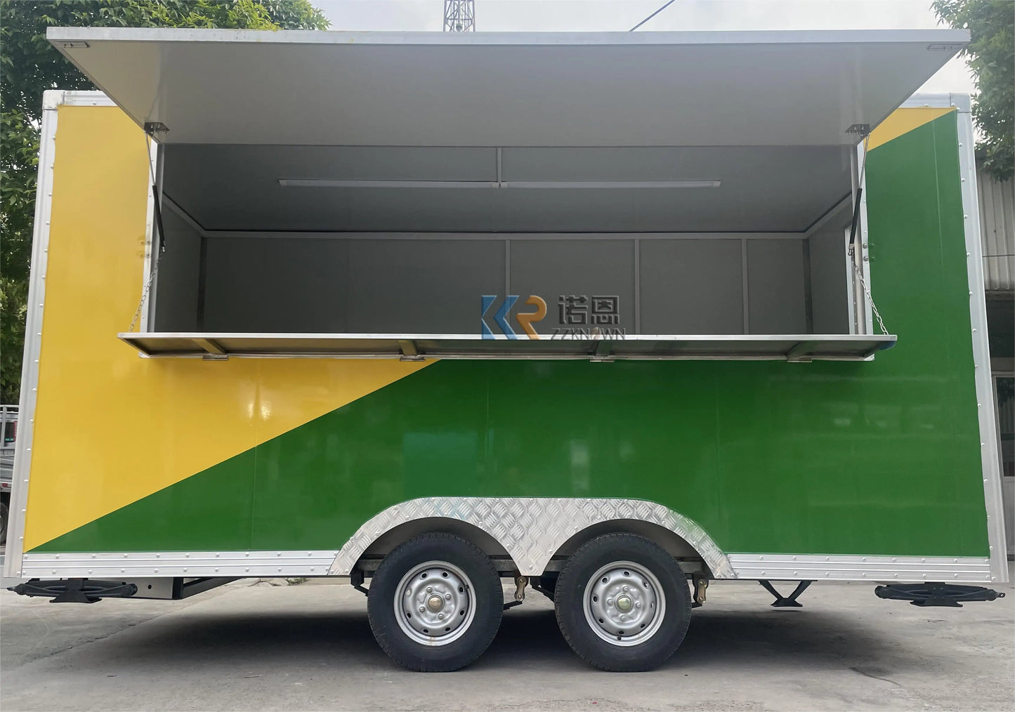 2023 Online Support Street Food Trailer Vending Kiosk 400cm Coffee Drinks Food Cart America Standards Food Truck for Sale