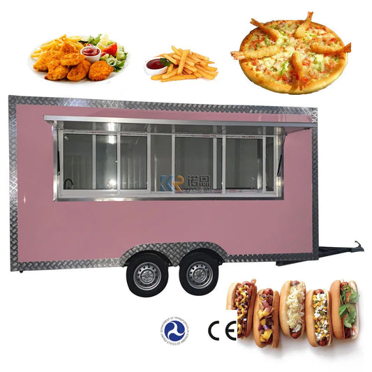 2023 Retail Food Cart Outdoor Fast Truck Kitchen Australian Trailer Food Trailer with Full Kitchen Equipments