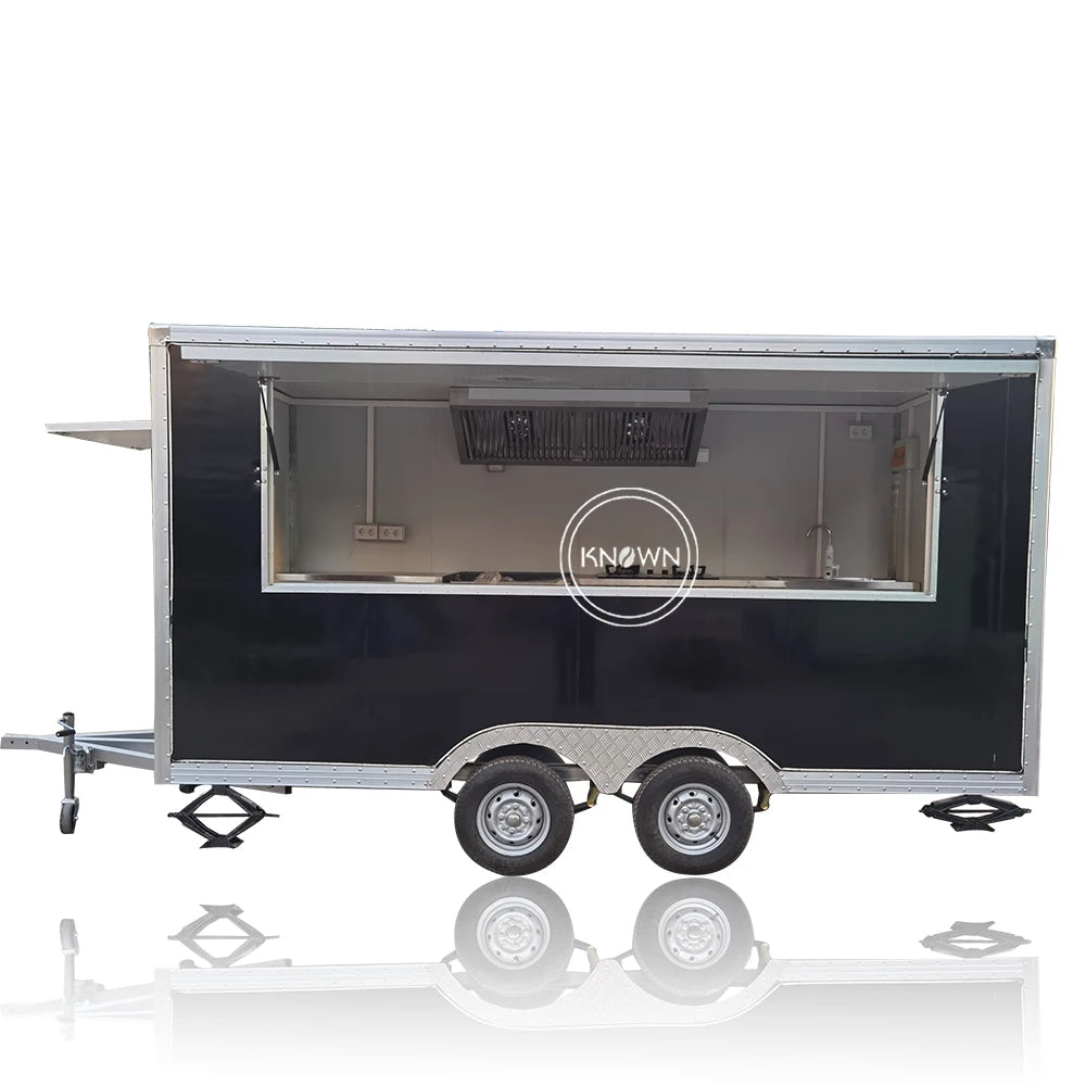 Pizza Deep Fryer Fast Food Dining Park Truck for Selling Tacos Hamburgers Pancakes Waffle Sandwiches