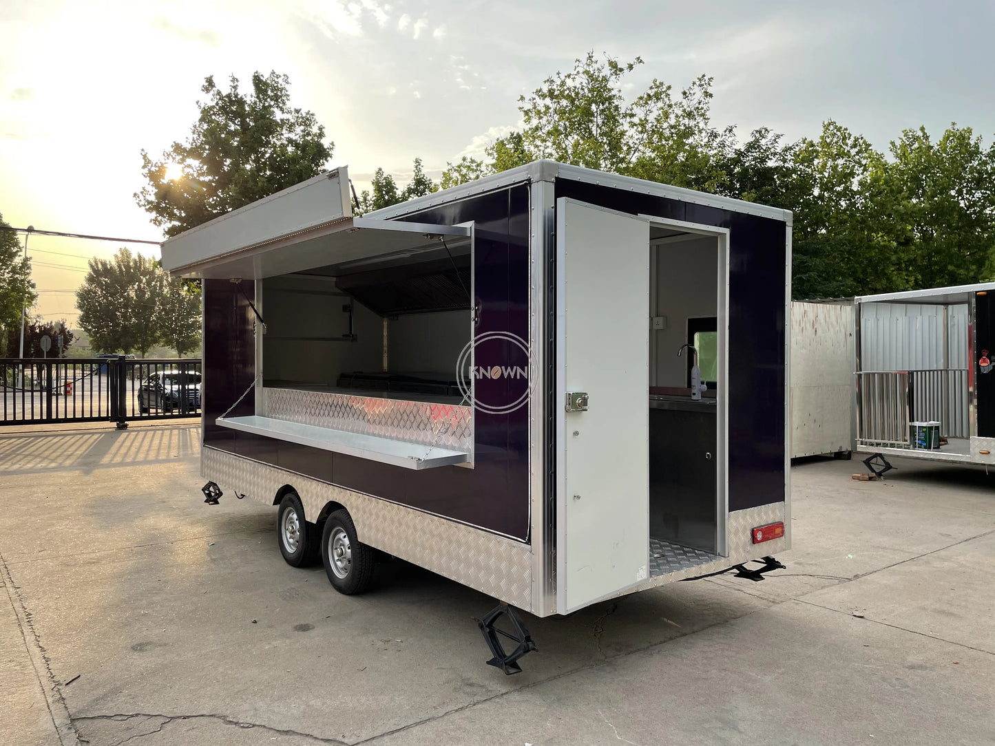 Fast Food Truck For Baking Equipment Mobile Ice Cream Cart Customized Street Food Trailer Cart With USA Standard