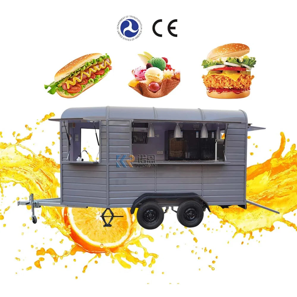 Wholesale Price Mobile Hotdog Food Trucks Mobile Ice Cream Food Truck Trailer Crepe Food Cart for Sale Frozen Car Italy Kingdom