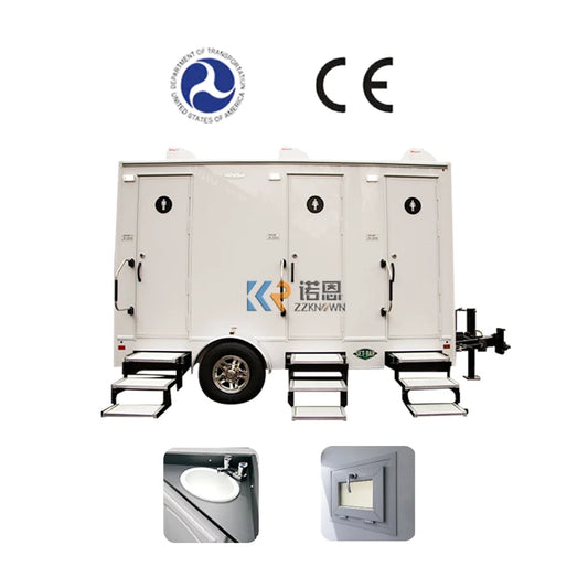 Mobile Portable Restroom Toilet Restroom Trailers Portable Toilet Public Toilet Container WC Plastic