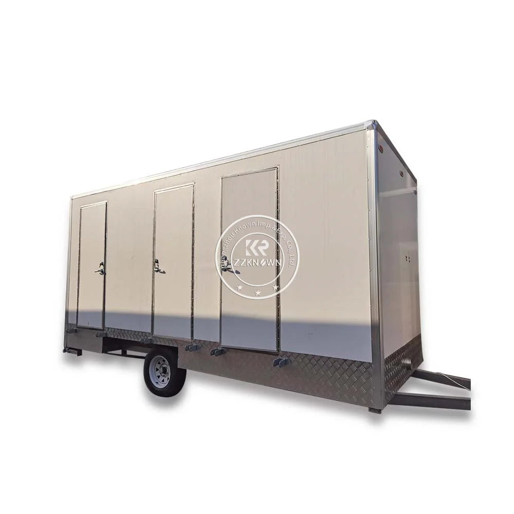 Prefab House Portable Bathroom Shower Rooms Outdoor Camping Mobile Toilet Trailer Luxury Restroom Trailer for Sale