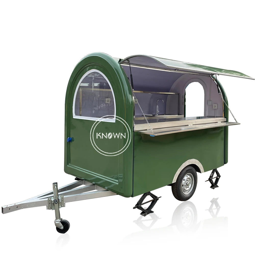 Commercial Mobile Trailer Espresso Coffee Machine Food Truck Sushi Hot Dog Pizza Food Cart for sale