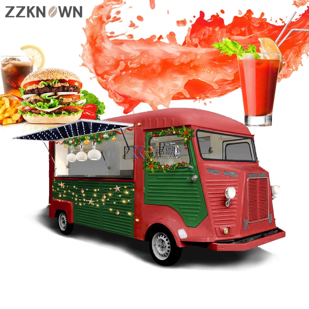 Beer Bar Hot Dog Electric Food Truck Taco Mobile Kitchen Restaurant Vintage Mobile Food Cart for Sale