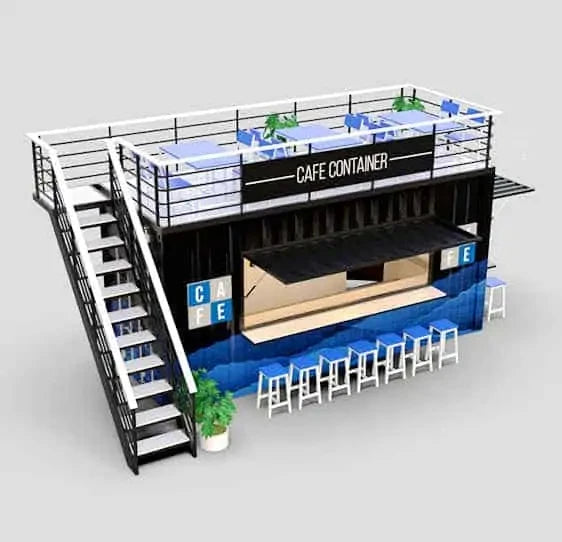 20ft/ 40ft Food Shipping Container Bar Restaurant 10ft Pop-up Shipping Kiosk Design Pop Up Shop With Fast Delivery