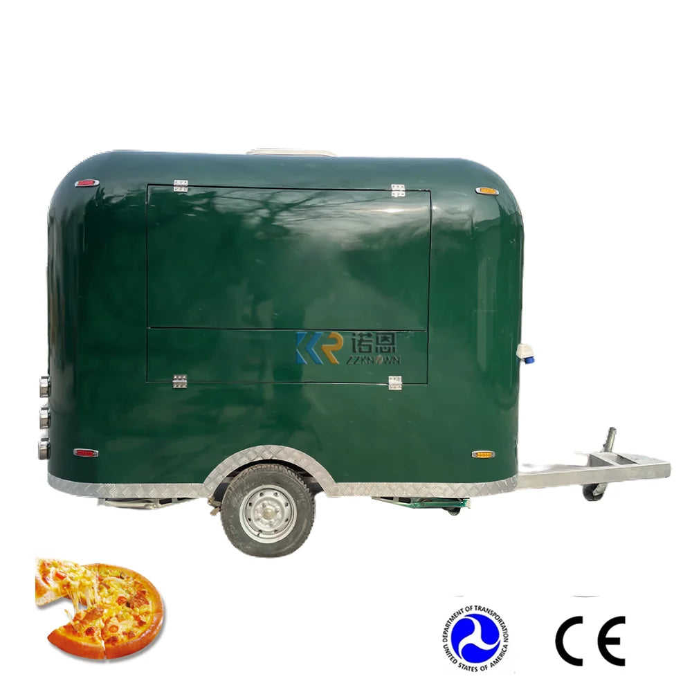 OEM New Arrival Mobile Street Fast Food Truck Caravan Summer Ice Cream Food Cart Hor Sale Coffee Snack Food Trailer